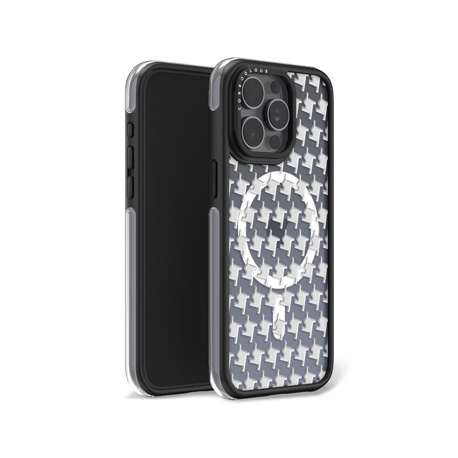 iPhone 15 Pro Max 千鳥格子柄 ミニ カメラリングスタンド スマホケース MagSafe対応 - 株式会社CORECOLOUR