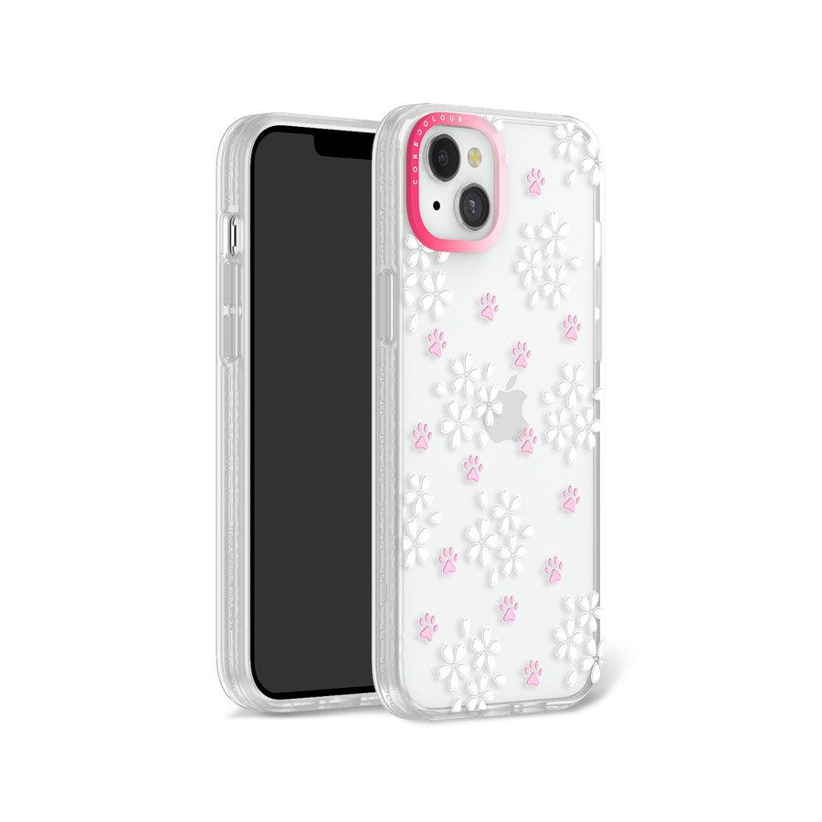 iPhone 14 Plus 桜と猫の肉球 スマホケース - CORECOLOUR
