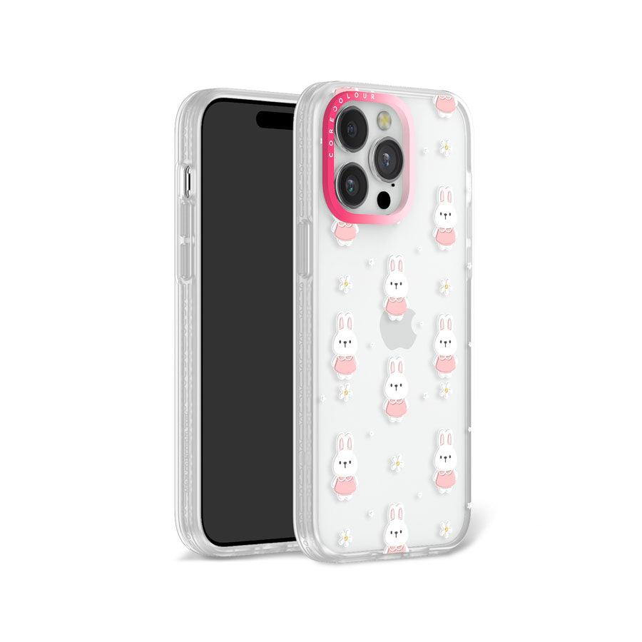 iPhone 14 Pro さくら色のウサギ スマホケース - CORECOLOUR
