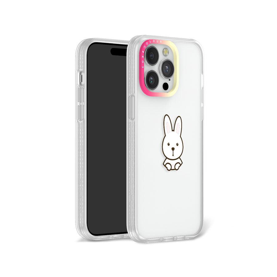 iPhone 13 Pro 見つめてくるウサギ スマホケース - CORECOLOUR