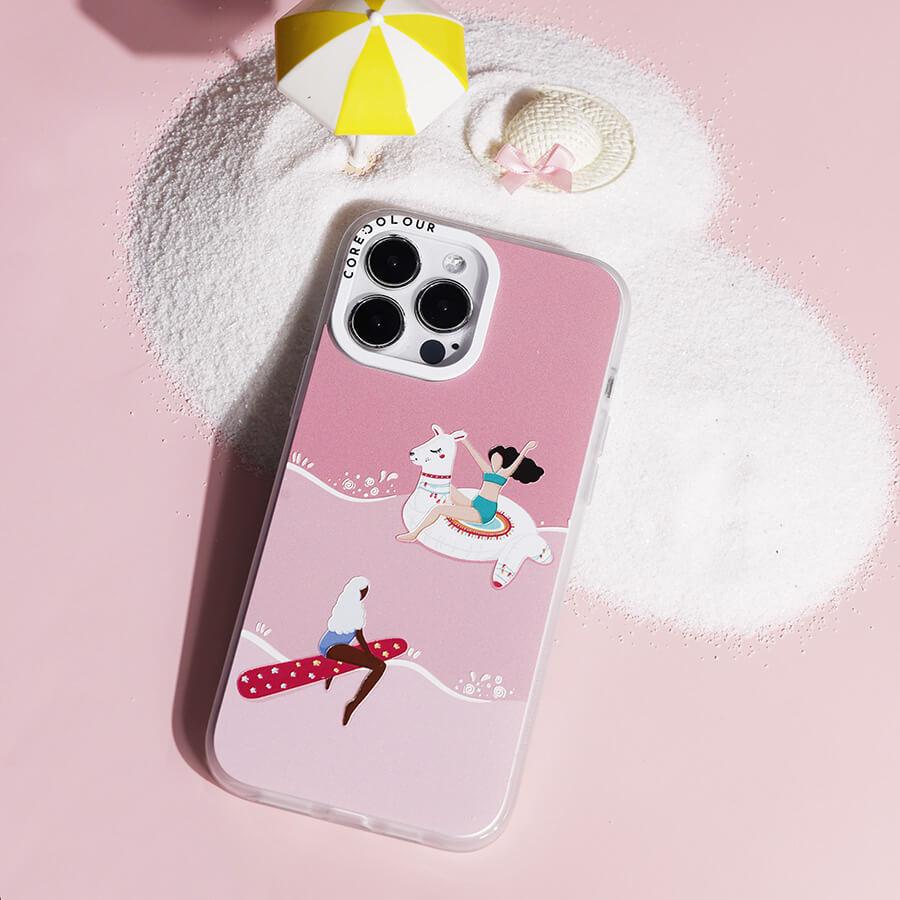 iPhone 13 Pro Max ピンク色の夏 スマホケース - CORECOLOUR