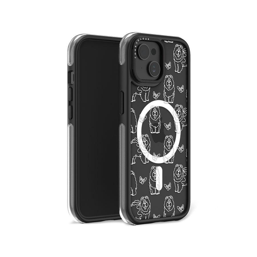 iPhone 15 チャウチャウ カメラリングスタンド スマホケース MagSafe対応 - CORECOLOUR