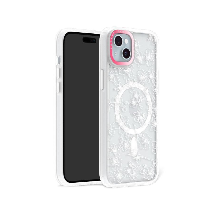 iPhone 15 Plus ホワイト桜 スマホケース - 株式会社CORECOLOUR