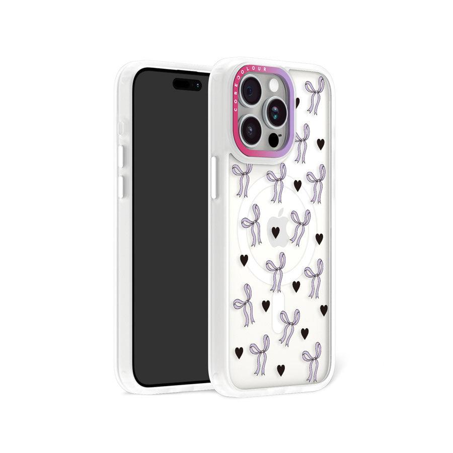 iPhone 15 Pro Max 紫色リボン スマホケース - 株式会社CORECOLOUR