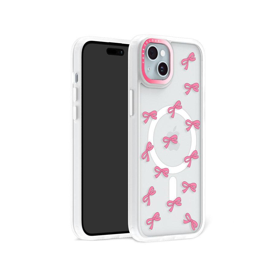 iPhone 15 可愛いピンクリボン スマホケース - 株式会社CORECOLOUR