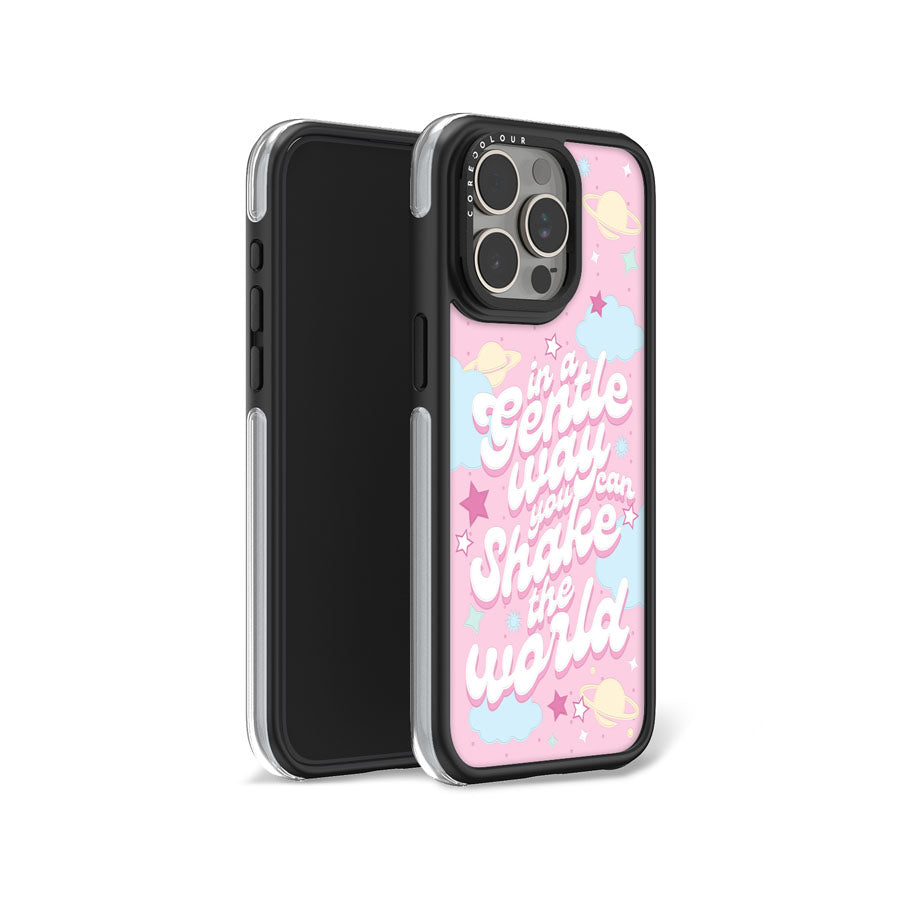 iPhone 15 Pro Max ピンク ポップなカートゥーン調 カメラリングスタンドスマホケース - CORECOLOUR