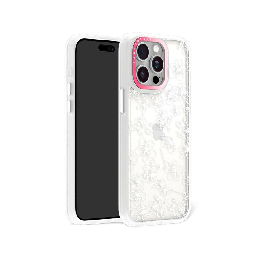iPhone 15 Pro Max ホワイト桜 スマホケース - 株式会社CORECOLOUR