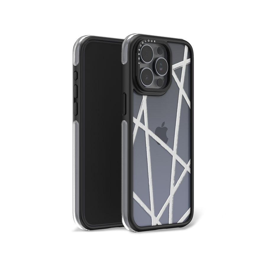 iPhone 15 Pro Max マットブラック ライン カメラリングスタンド スマホケース - 株式会社CORECOLOUR