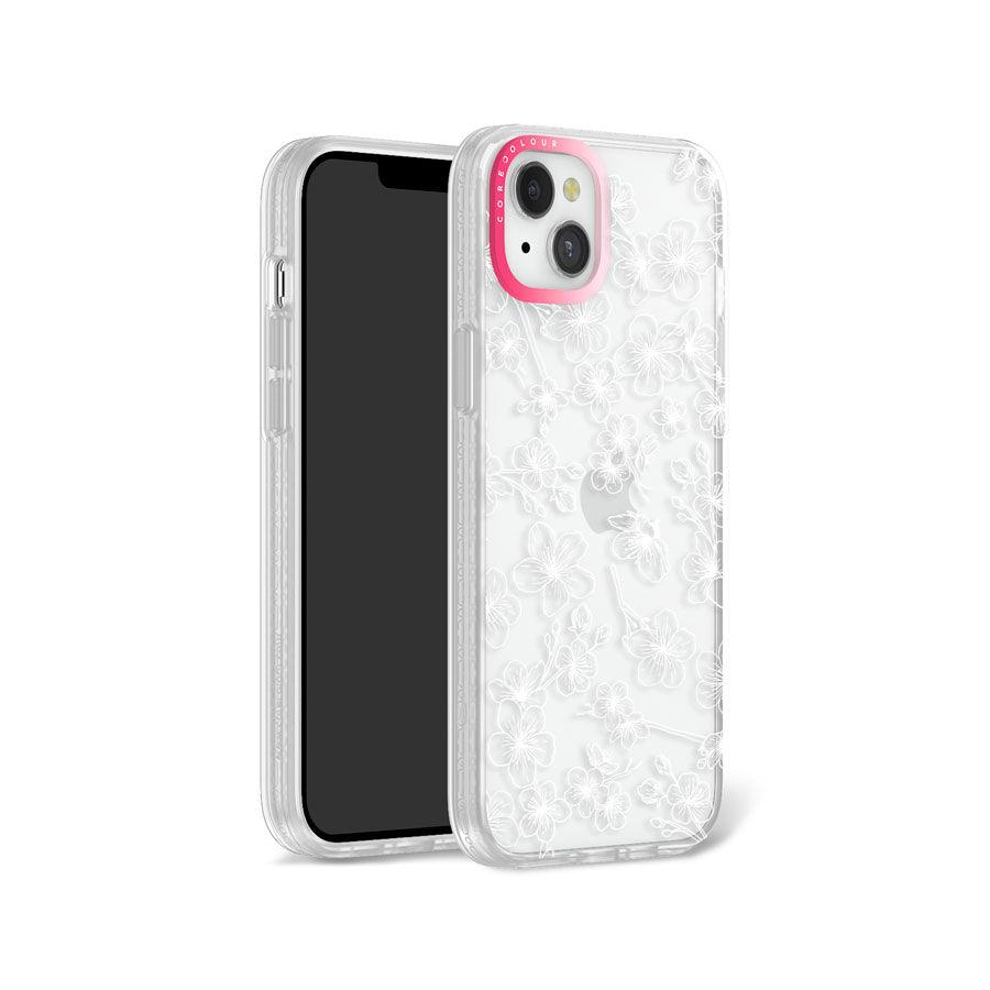 iPhone 14 Plus ホワイト桜 スマホケース - 株式会社CORECOLOUR