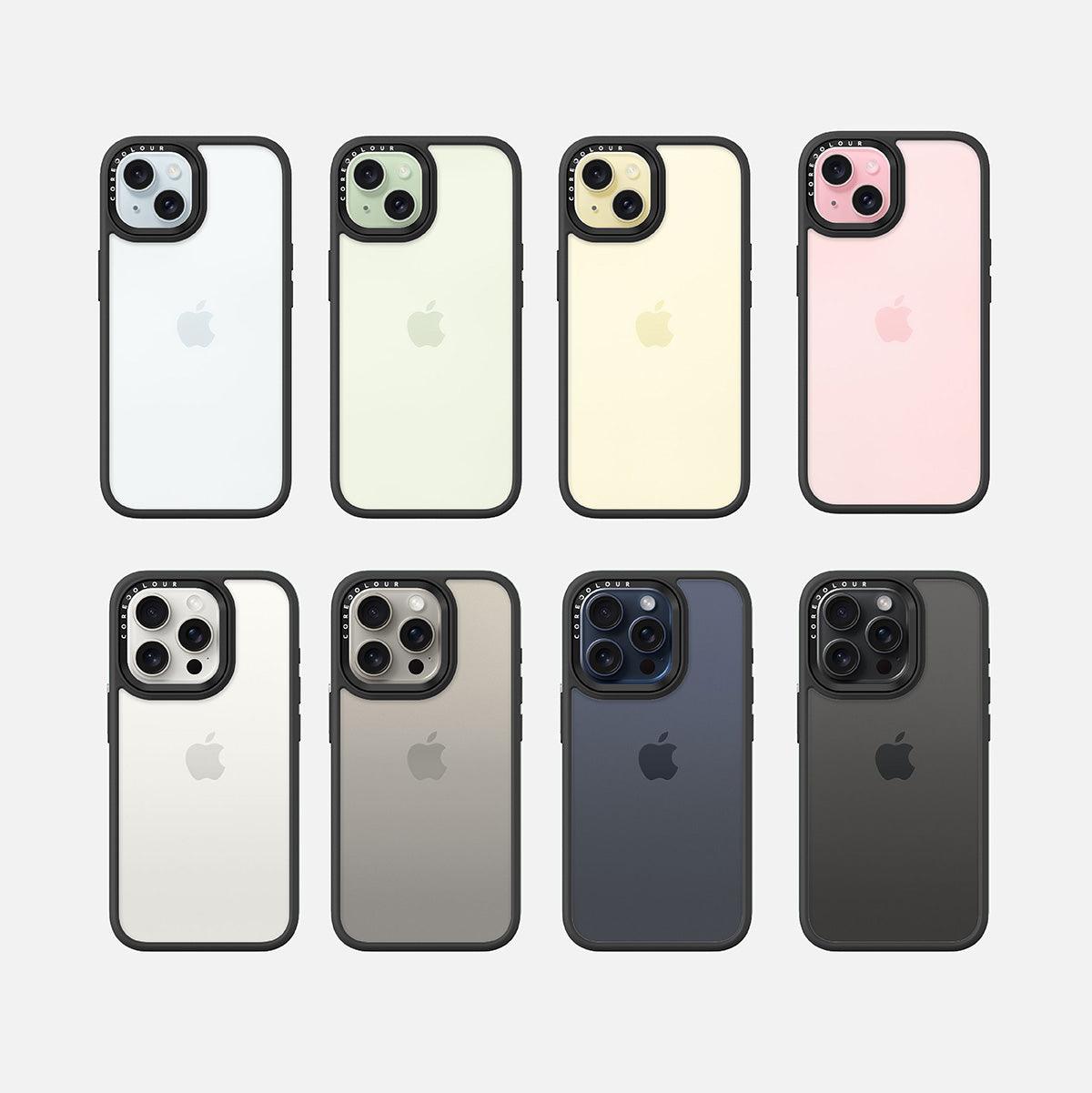 iPhone 15 Plusブラック クリア スマホケース - CORECOLOUR – 株式会社