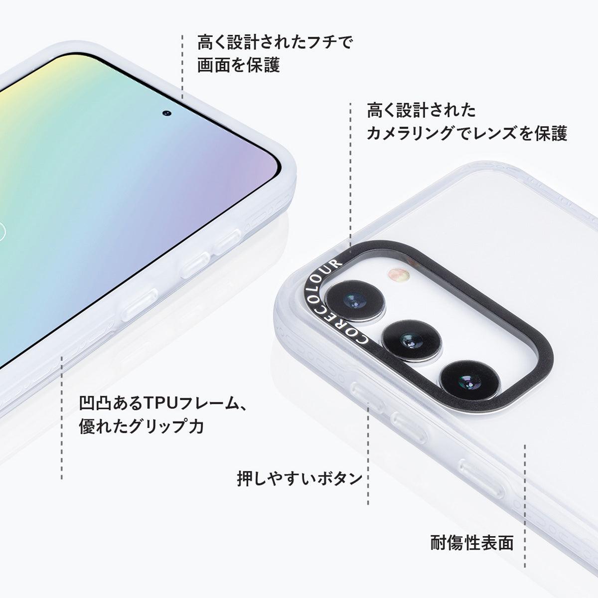 Samsung Galaxy S24 ピンク 千鳥格子柄 スマホケース - CORECOLOUR