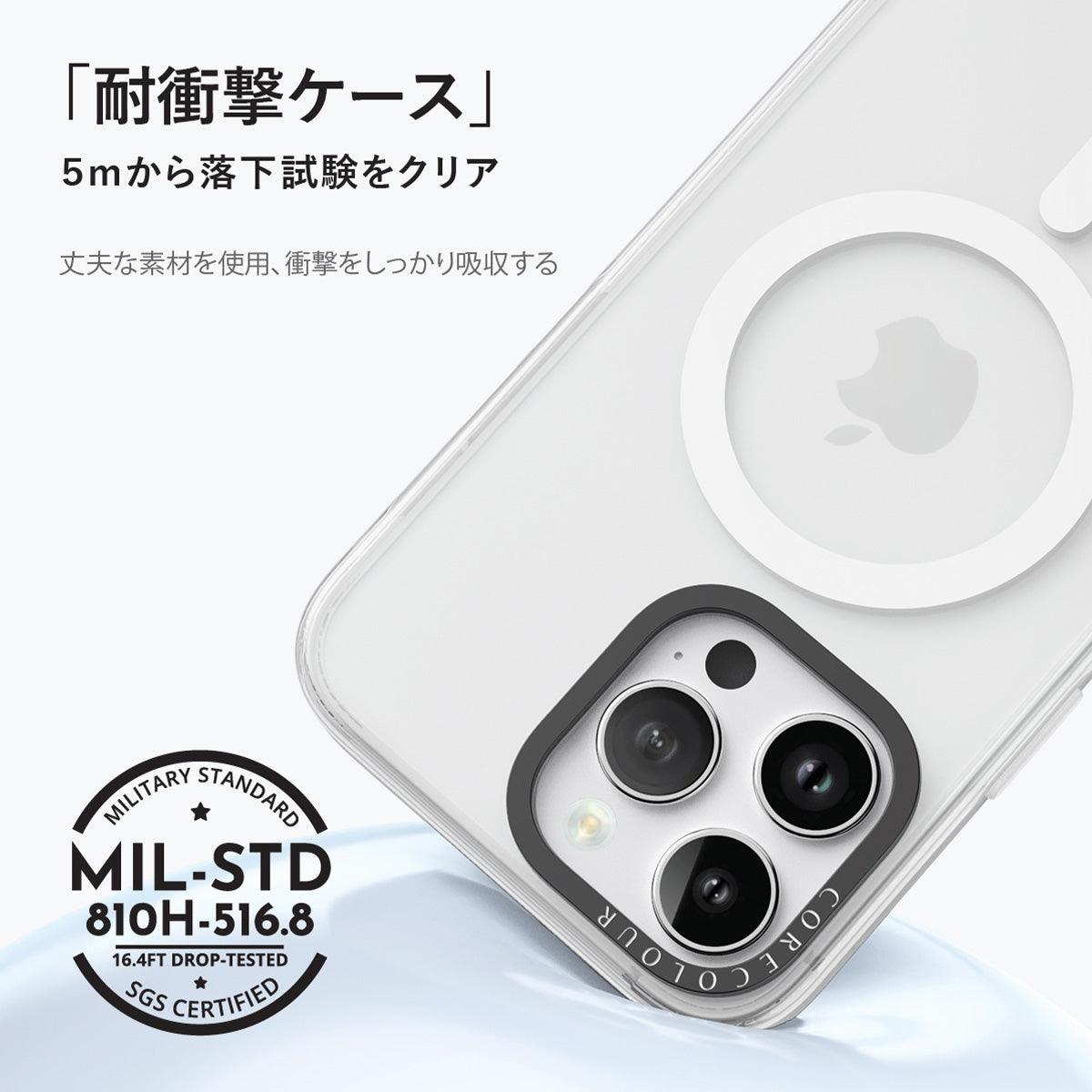 iPhone 15 白いお花 スマホケース - CORECOLOUR