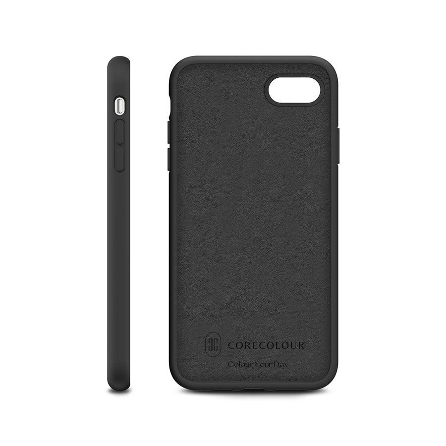 iPhone SE 2020 ブラック シリコン スマホケース - CORECOLOUR