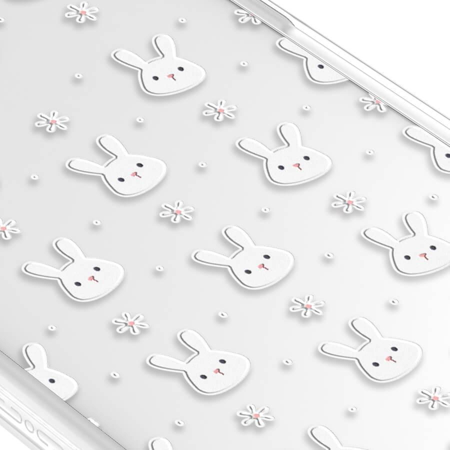 iPhone 13 Pro Max ウサギとお花 スマホケース - CORECOLOUR