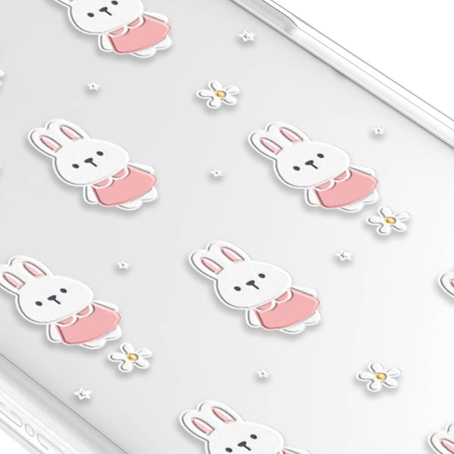 iPhone 15 Pro Max さくら色のウサギ スマホケース - CORECOLOUR