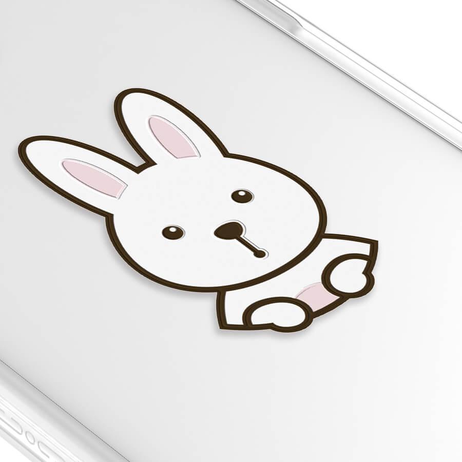 iPhone 14 Pro 見つめてくるウサギ スマホケース - CORECOLOUR