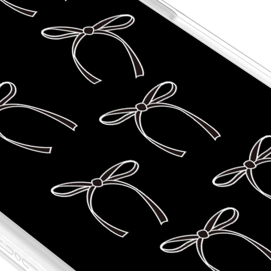 iPhone 14 Pro ブラックリボン スマホケース - CORECOLOUR