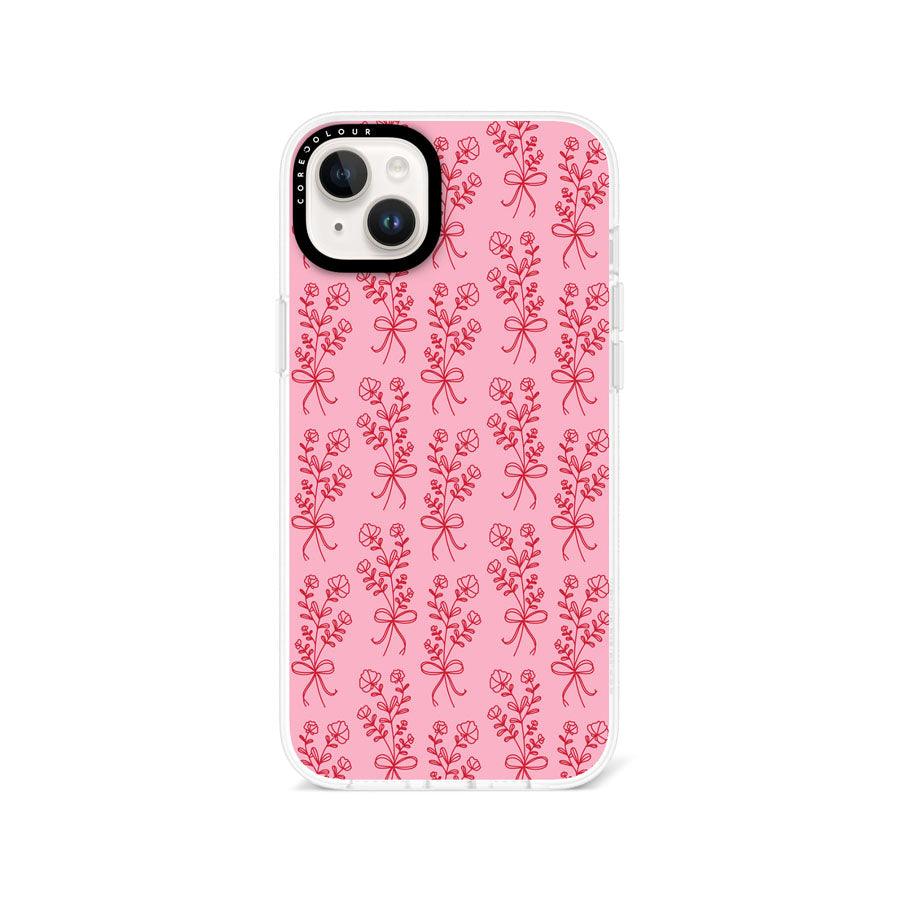 iPhone 14 Plus 幸せの花 ピンク スマホケース - CORECOLOUR