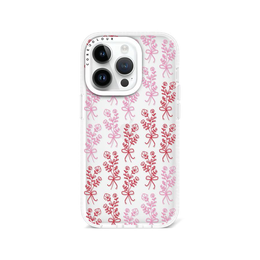 iPhone 14 Pro 幸せの花 クリア スマホケース - CORECOLOUR