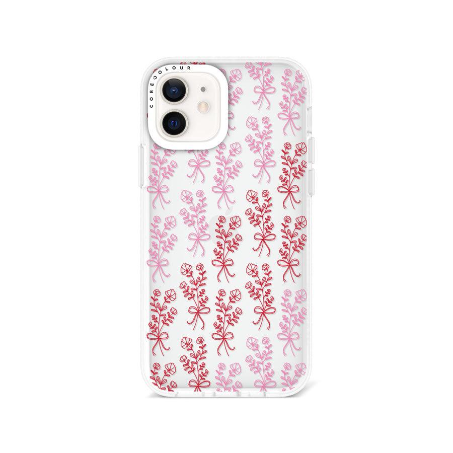 iPhone 12 幸せの花 クリア スマホケース - CORECOLOUR