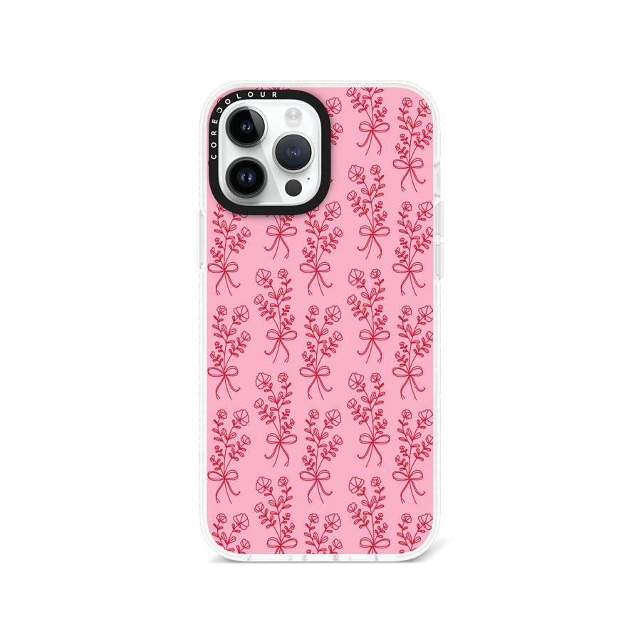 iPhone 13 Pro Max 幸せの花 ピンク スマホケース - CORECOLOUR