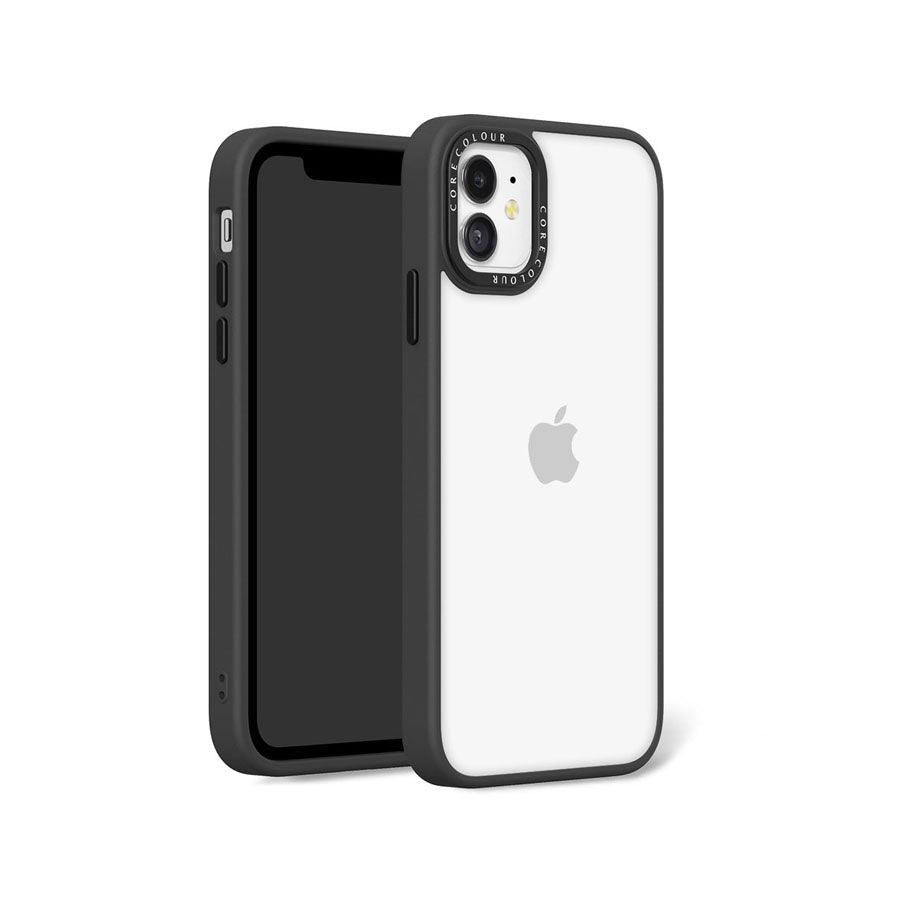 iPhone 11 ブラック クリア スマホケース - CORECOLOUR