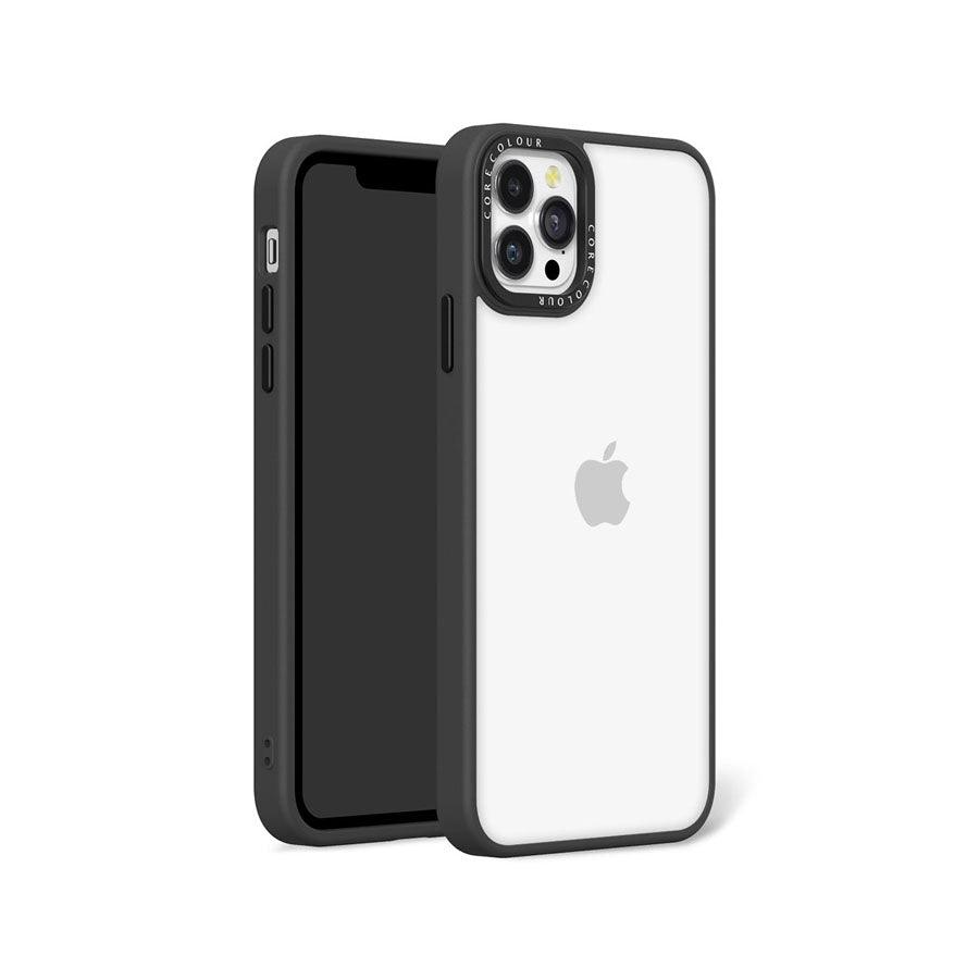 iPhone 11 Pro Max ブラック クリア スマホケース - CORECOLOUR