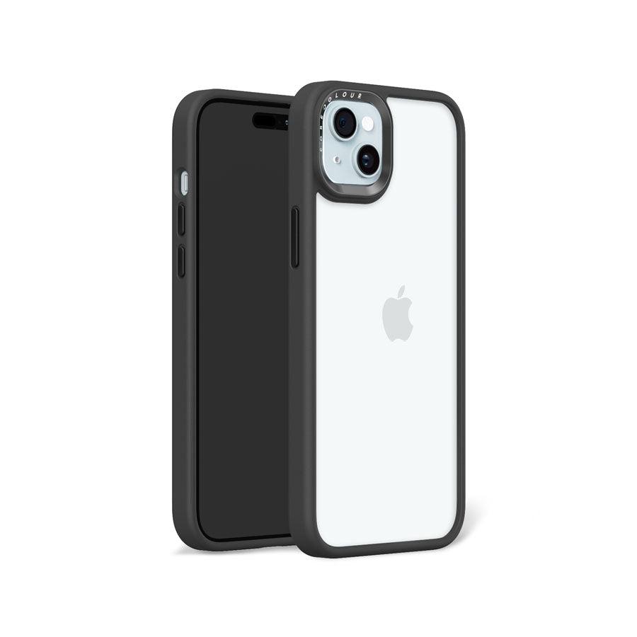 iPhone 15 Plus ブラック クリア スマホケース - CORECOLOUR