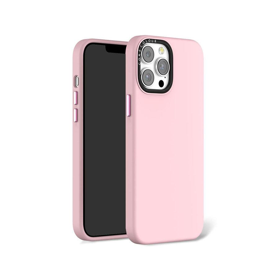 新品未使用　ピンク　モカカラー　シリコン　iPhoneケース　バンド付きiPhoneSE2