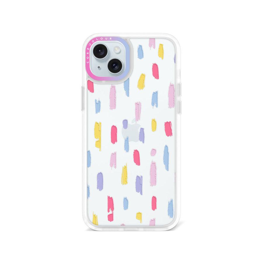 iPhone 15 Plus パステルカラー 雨 スマホケース - CORECOLOUR