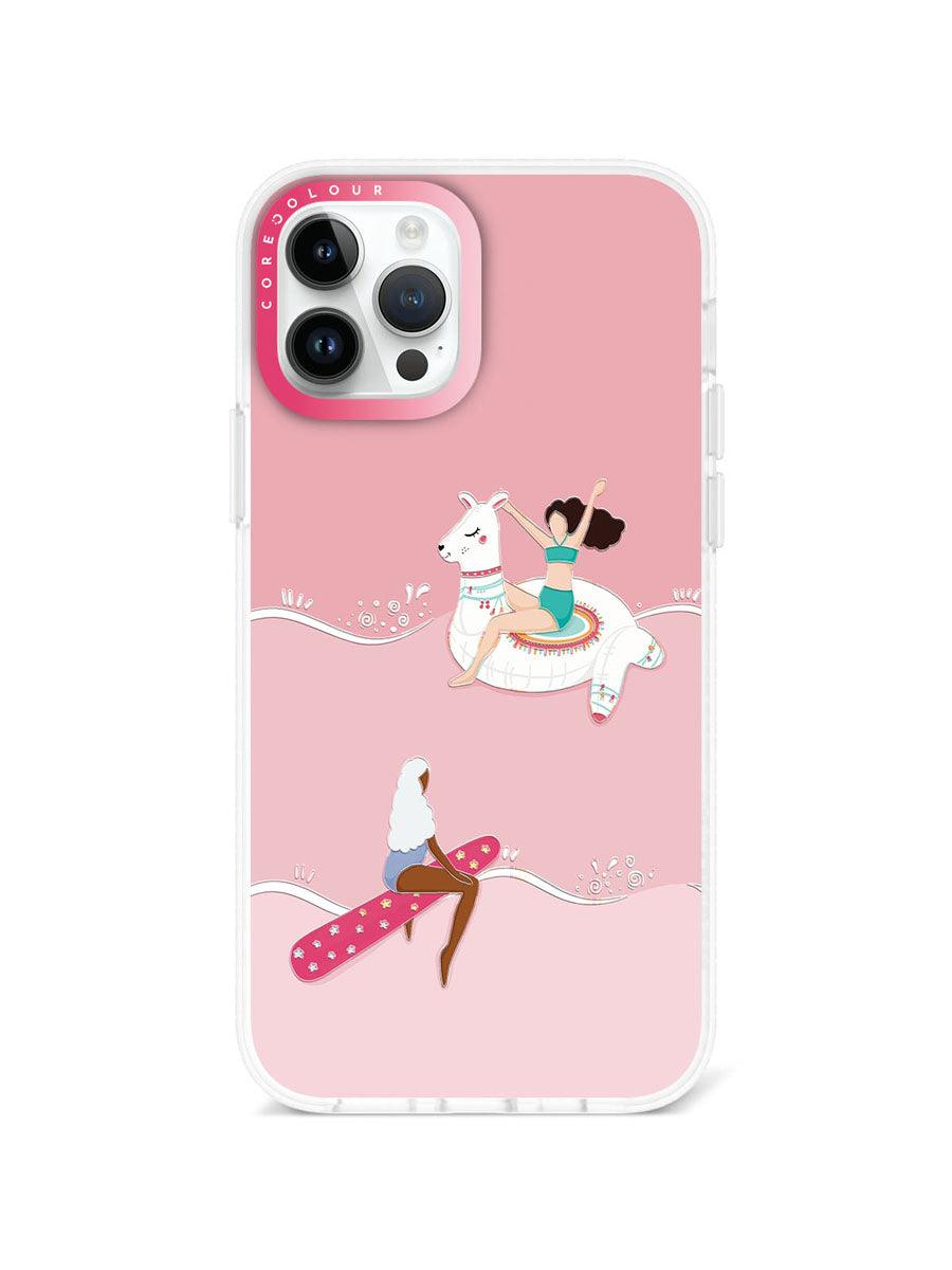 iPhone 12 Pro ピンク色の夏 スマホケース - CORECOLOUR