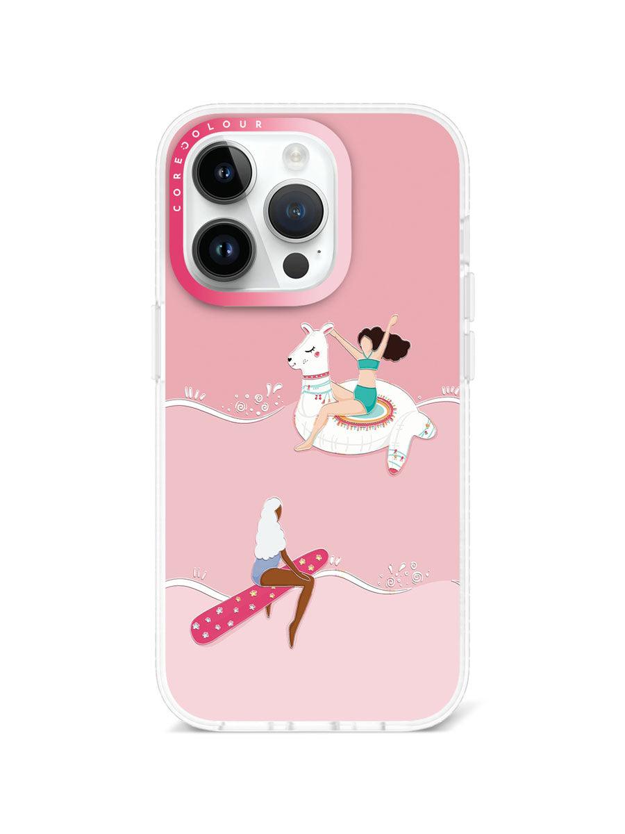 iPhone 14 Pro ピンク色の夏 スマホケース - CORECOLOUR