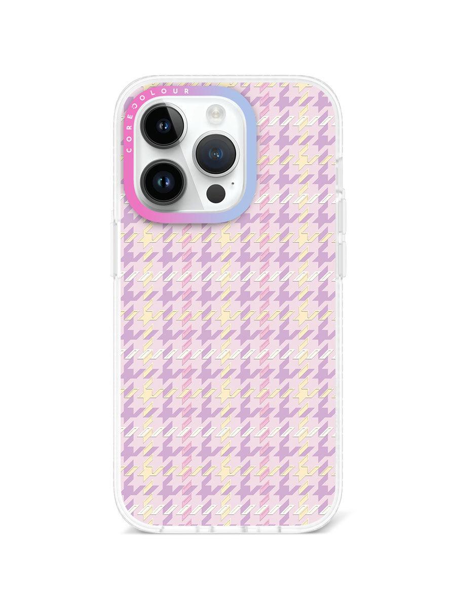 iPhone 14 Pro ピンク イルージョン柄 スマホケース