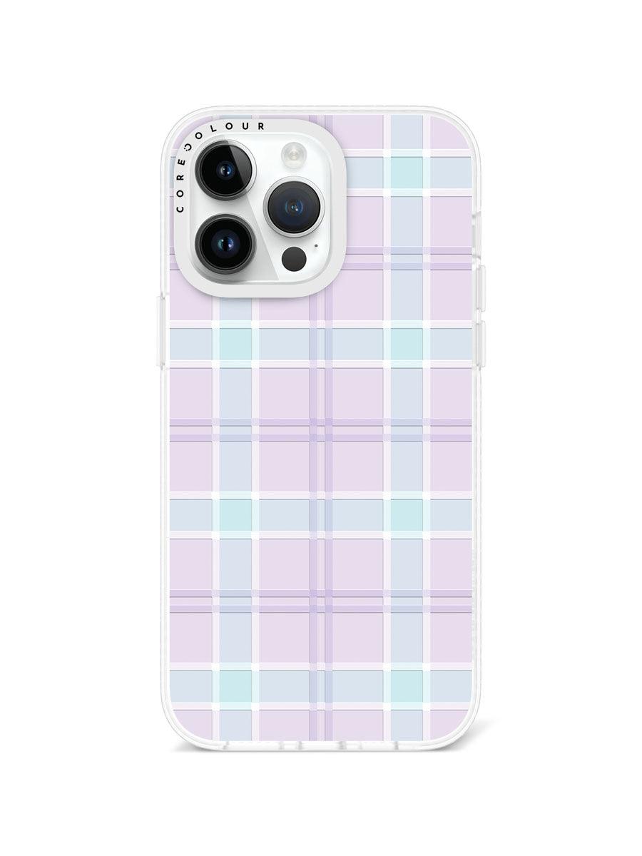iPhone 14 Pro Max ピンク チェック柄 スマホケース