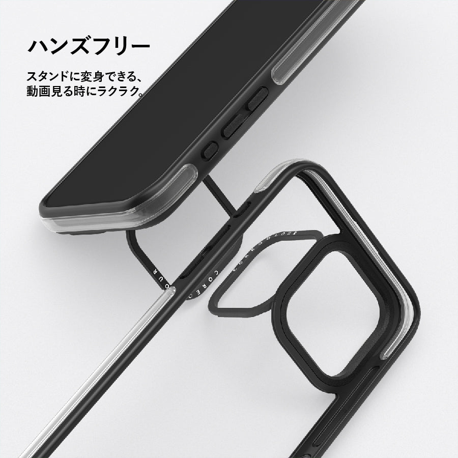 iPhone 15 Pro ペルシャ猫 カメラリングスタンド スマホケース - CORECOLOUR